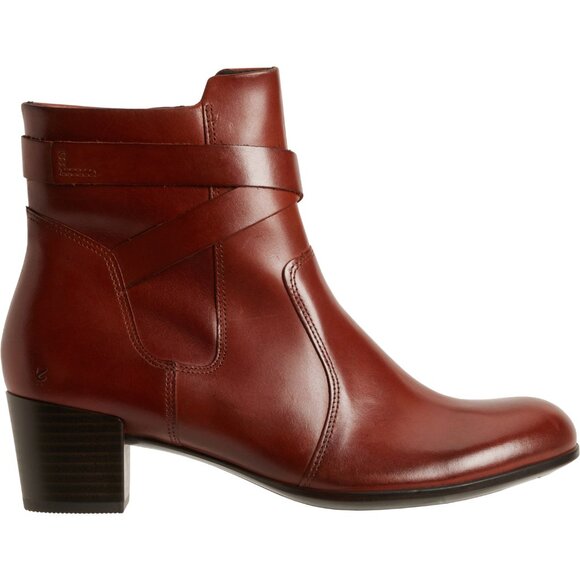 NEW ECCO Shape M35 Ankle Boots - Leather For Women IN Cognac for women 825 6s3 - Picture 1 of 7